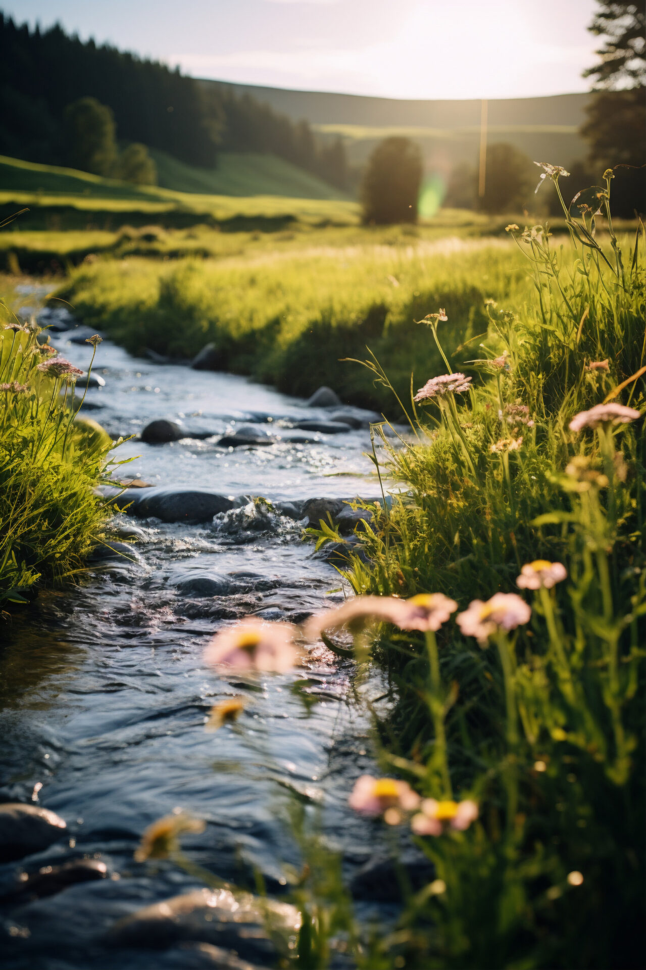 view nature landscape with river 1