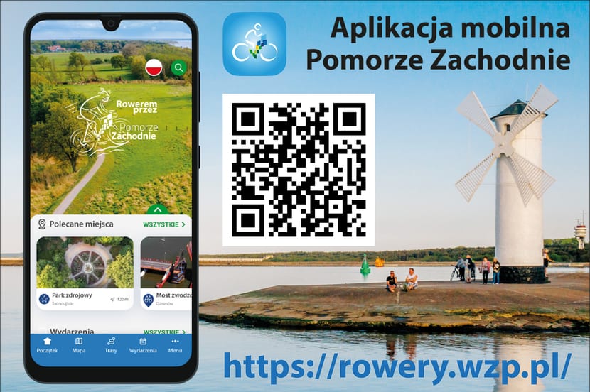 Aplikacja mobilna Pomorze Zachodnie — rowery.wzp.pl