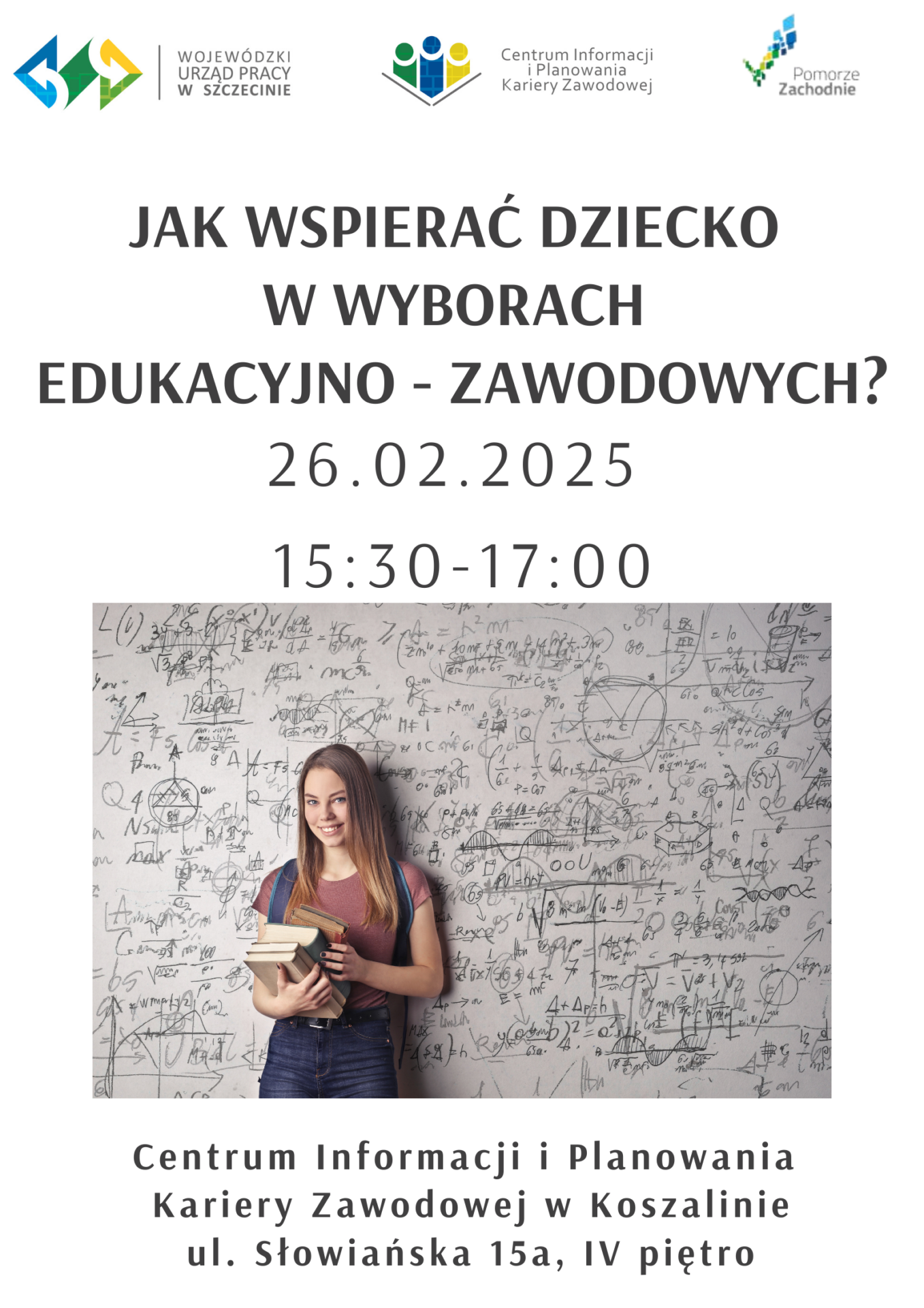 Spotkanie stacjonarne w Centrum Kariery w Koszalinie “Jak wspierać dziecko w wyborach edukacyjno-zawodowych?”