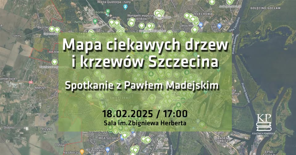 Mapa ciekawych drzew i krzewów Szczecina