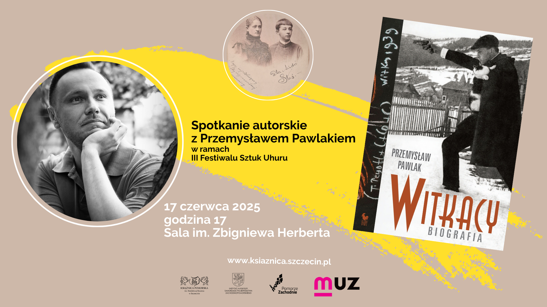 Spotkanie autorskie z Przemysławem Pawlakiem wokół książki “Witkacy. Biografia”