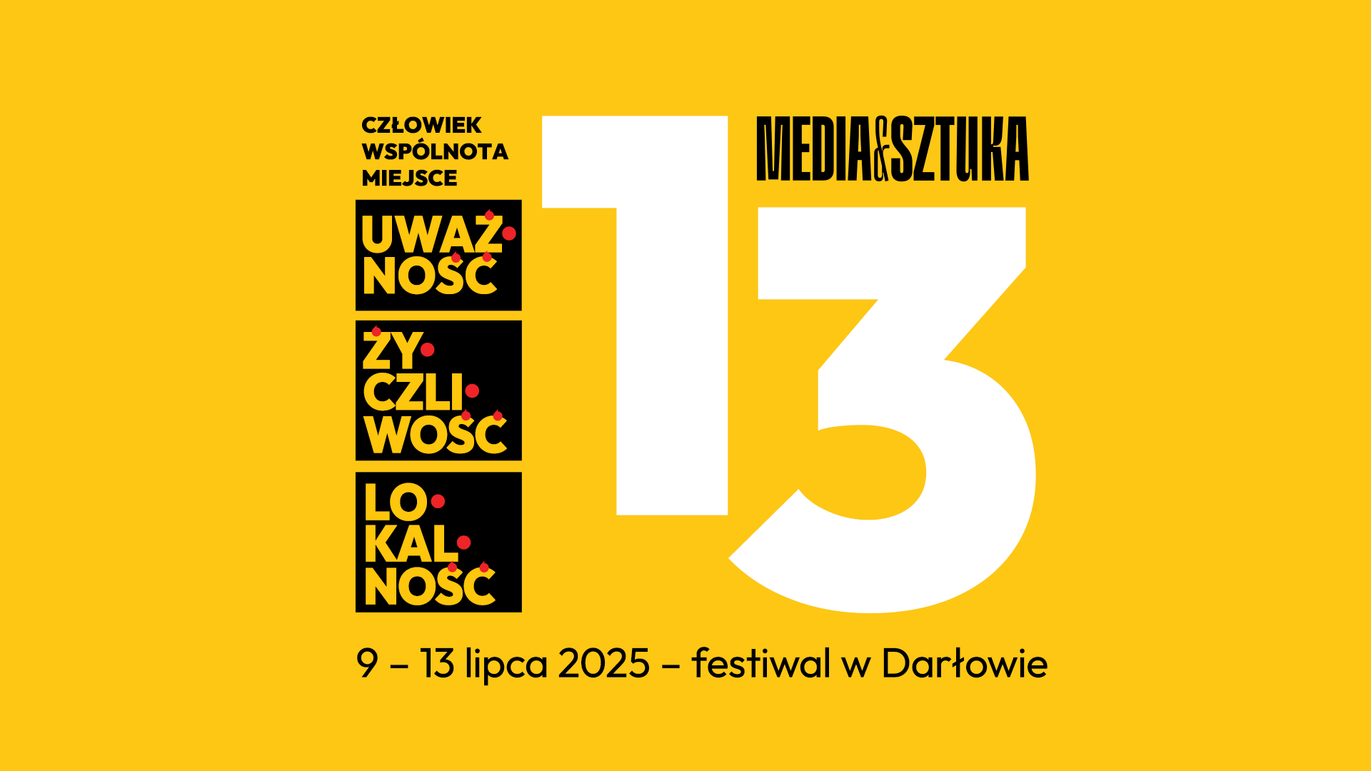 13. Media i Sztuka – festiwal w Darłowie