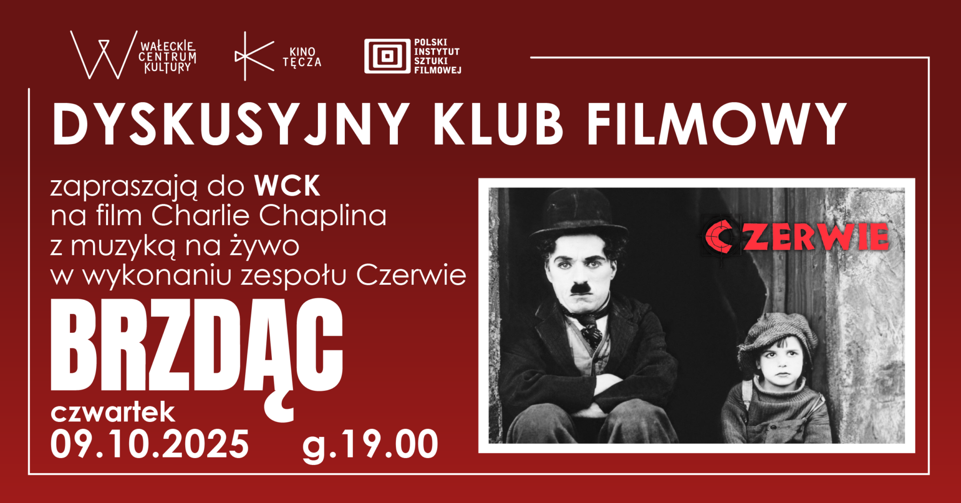 DKF Seans Specjalny: „Brzdąc” (1921) z muzyką na żywo zespołu Czerwie