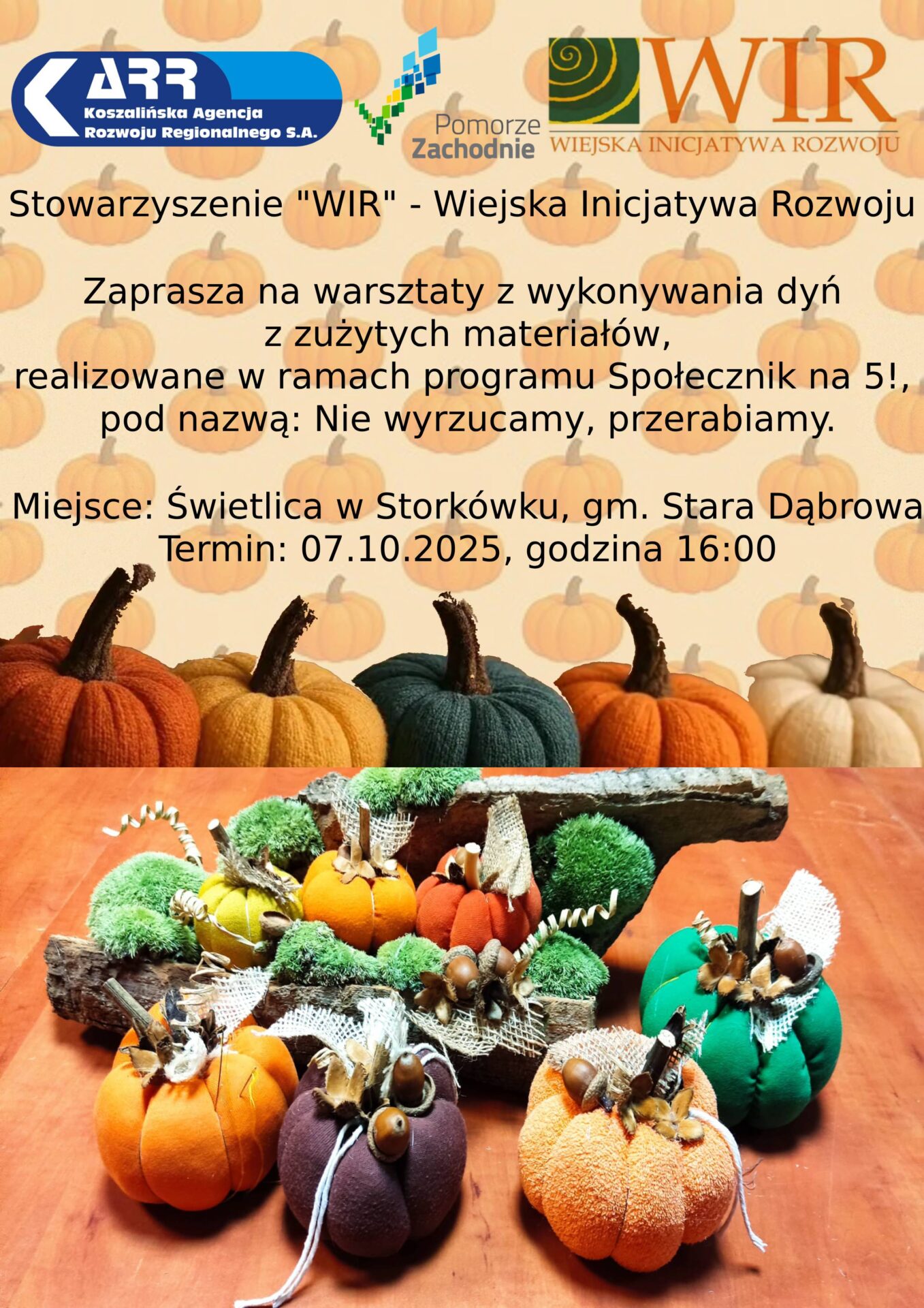 Nie wyrzucamy, przerabiamy – Wykonywanie dyń ze zużytych materiałów