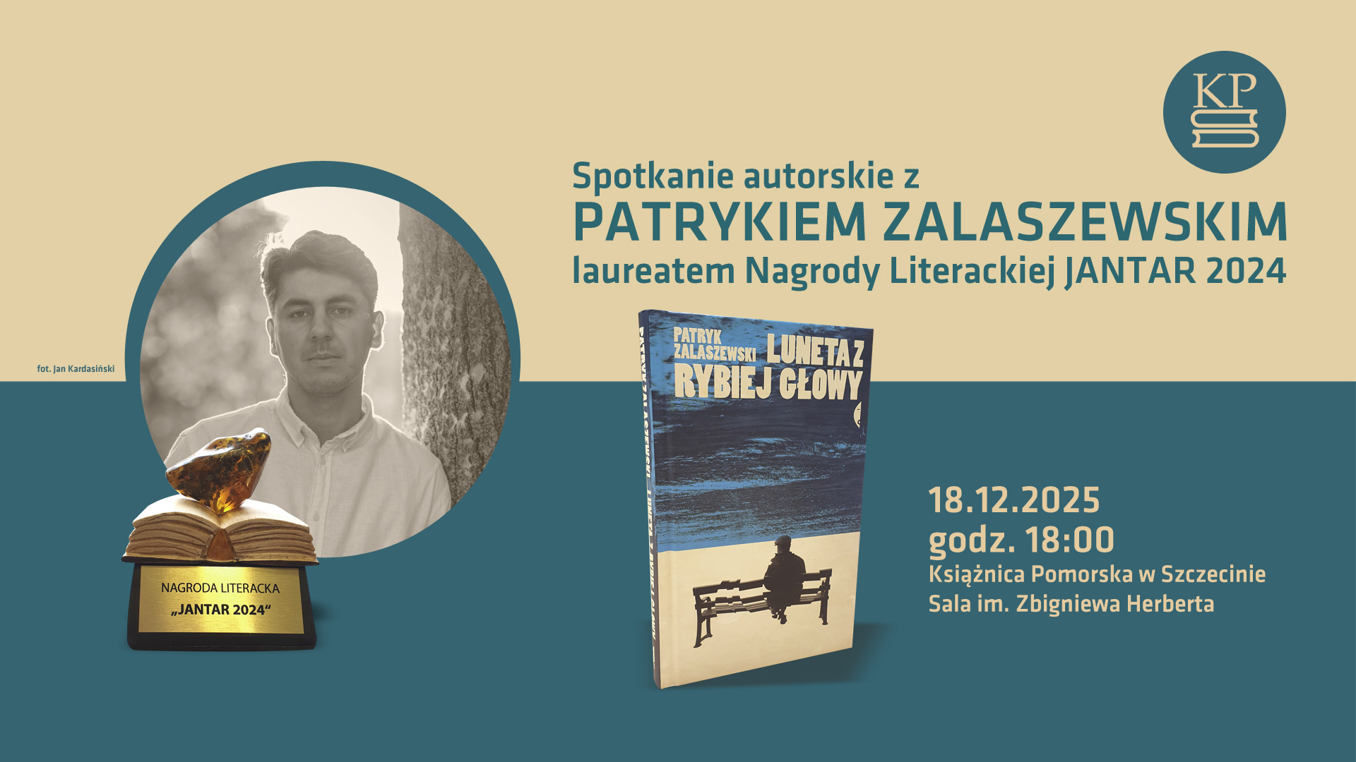 Spotkanie z Patrykiem Zalaszewskim, autorem książki „Luneta z rybiej głowy”