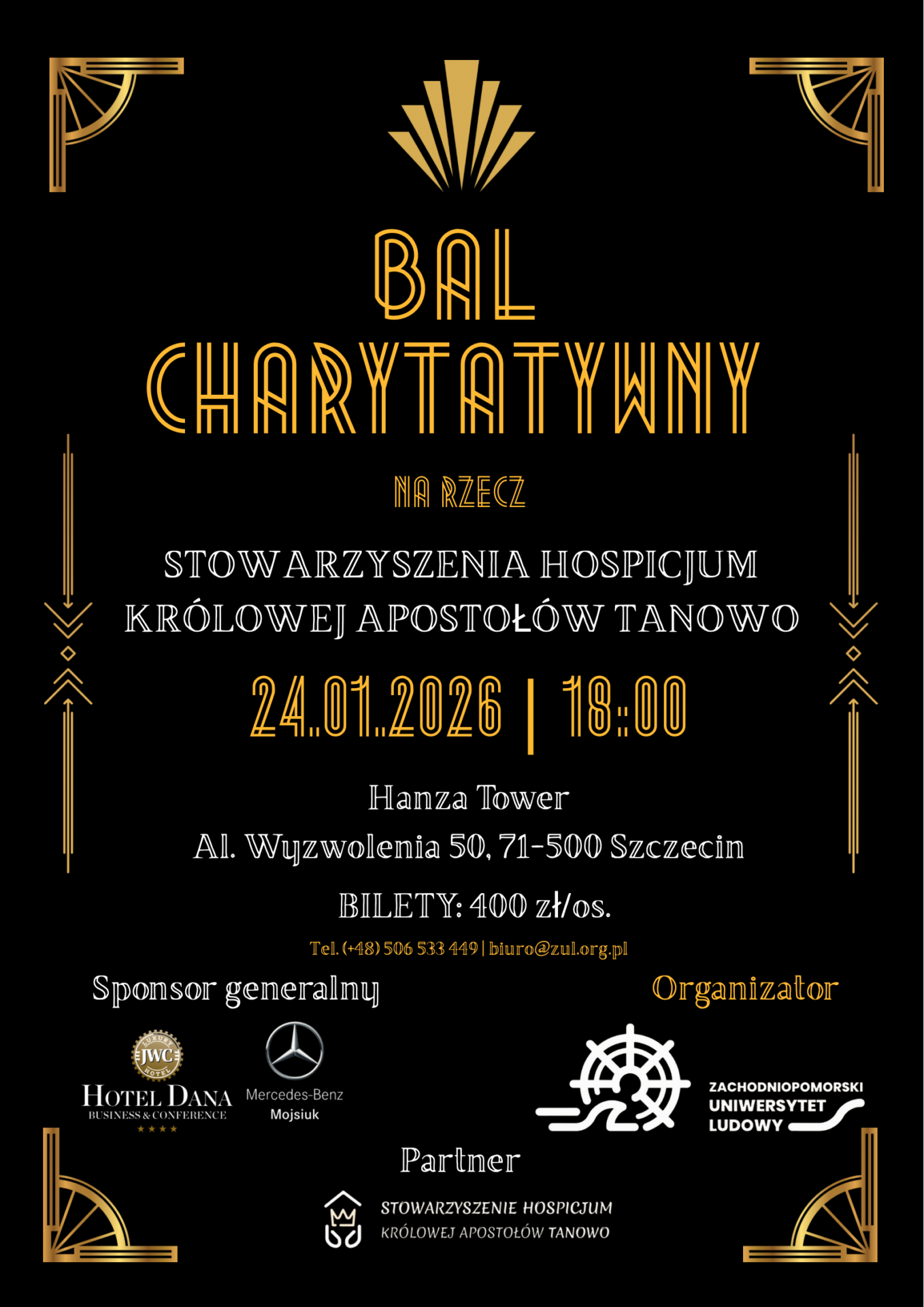 Bal charytatywny na rzecz Hospicjum Królowej Apostołów w Tanowie