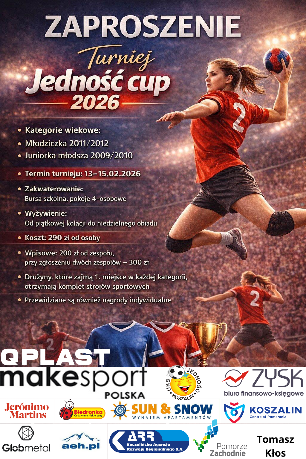 Międzynarodowy Turniej Piłki Ręcznej Dziewcząt JEDNOŚĆ CUP 2026