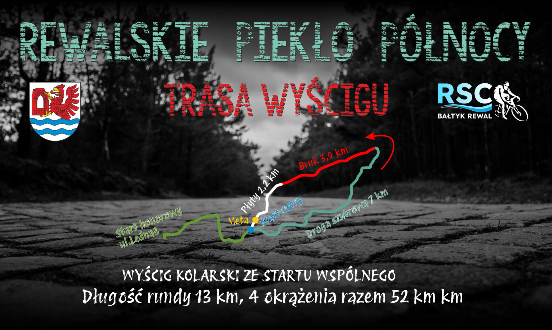 WYŚCIG KOLARSKI REWALSKIE PIEKŁO PÓŁNOCY