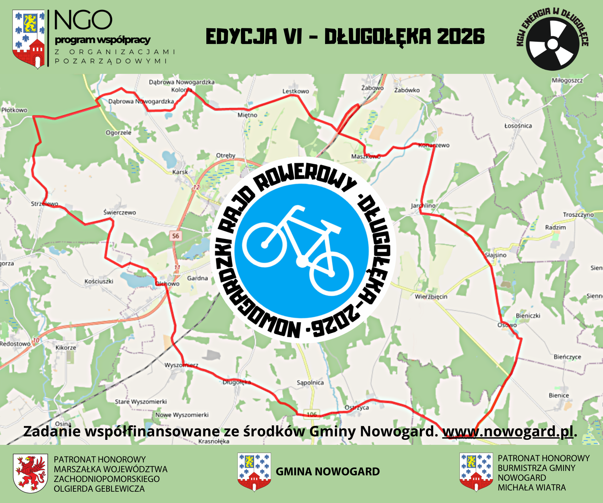 Nowogardzki Rajd Rowerowy edycja 6 – Długołęka 2026