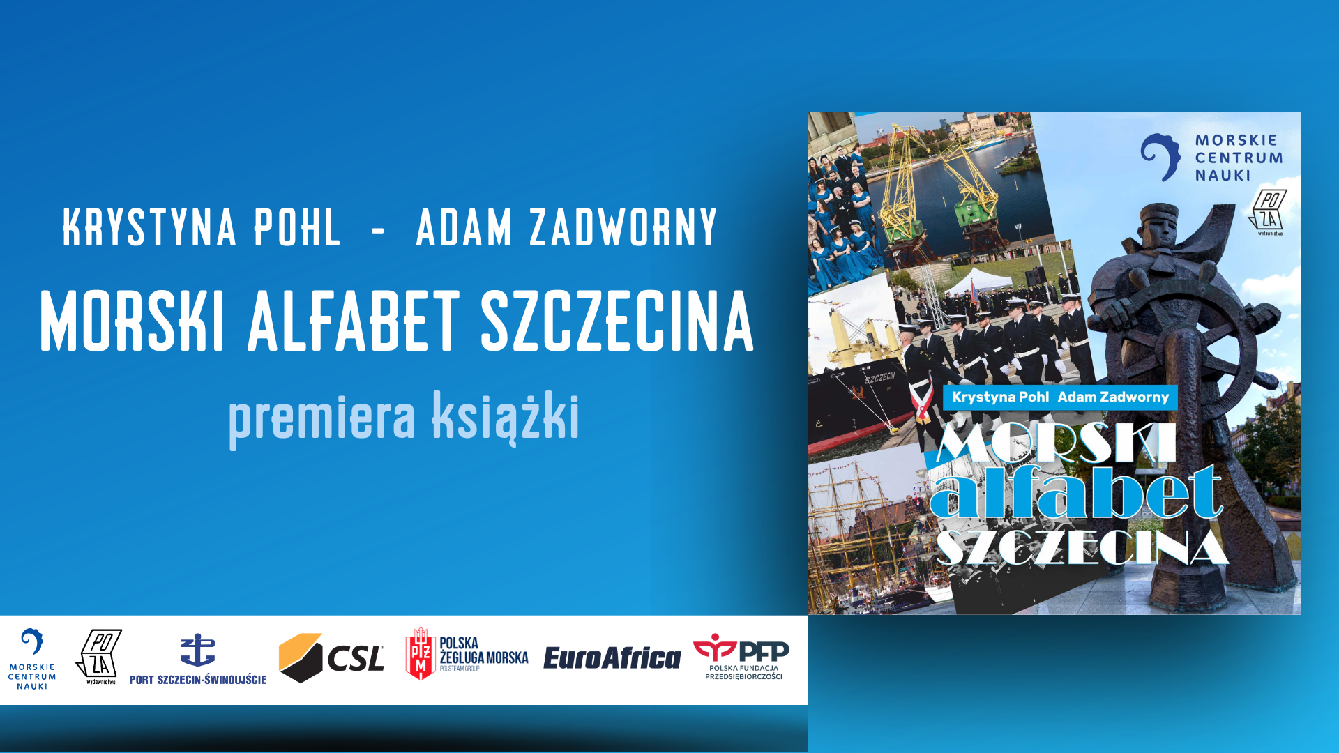 Morski alfabet Szczecina – Premiera książki w Morskim Centrum Nauki