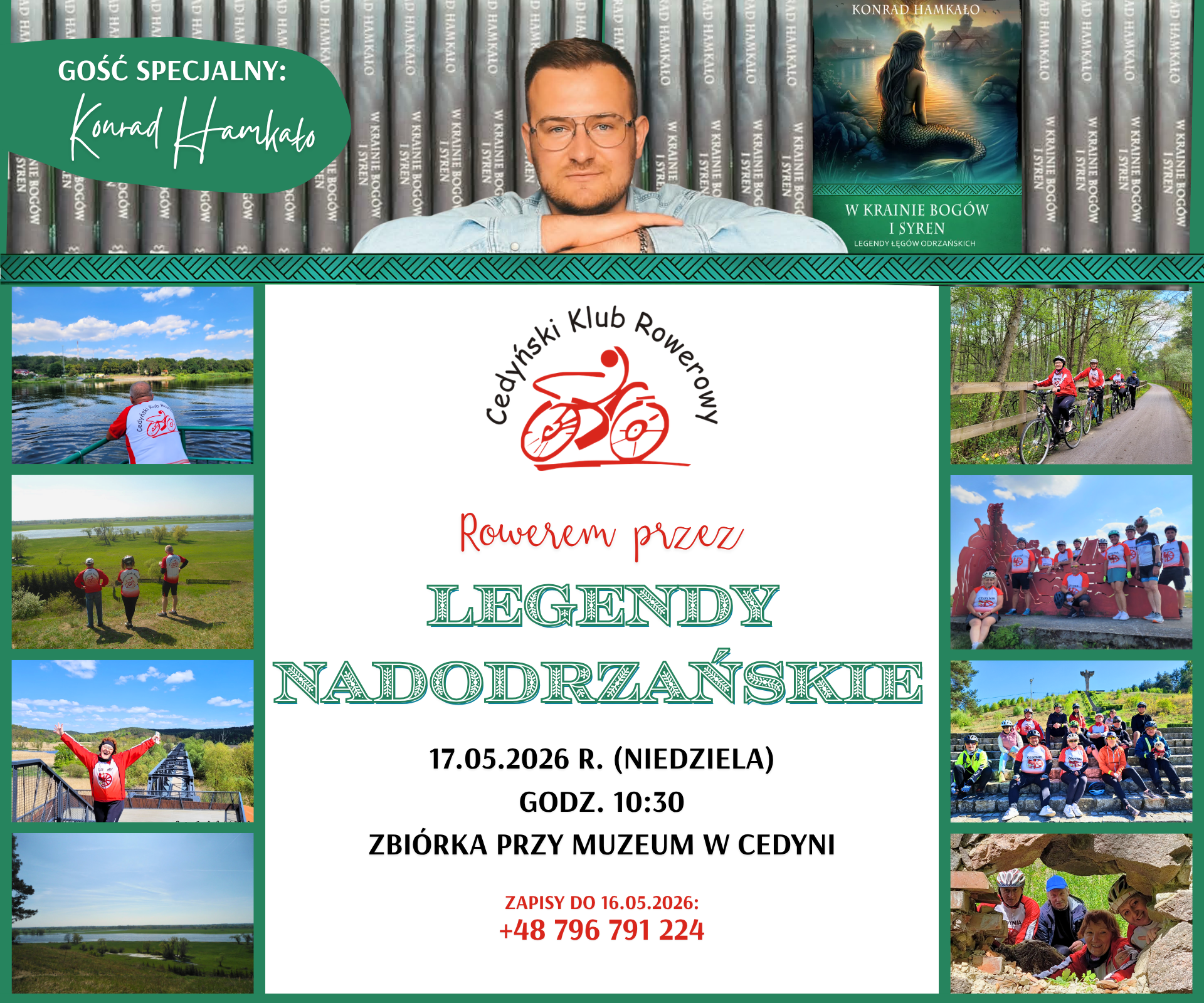 Rowerem przez Legendy Nadodrzańskie – CKR i Konrad Hamkało zapraszają na rajd