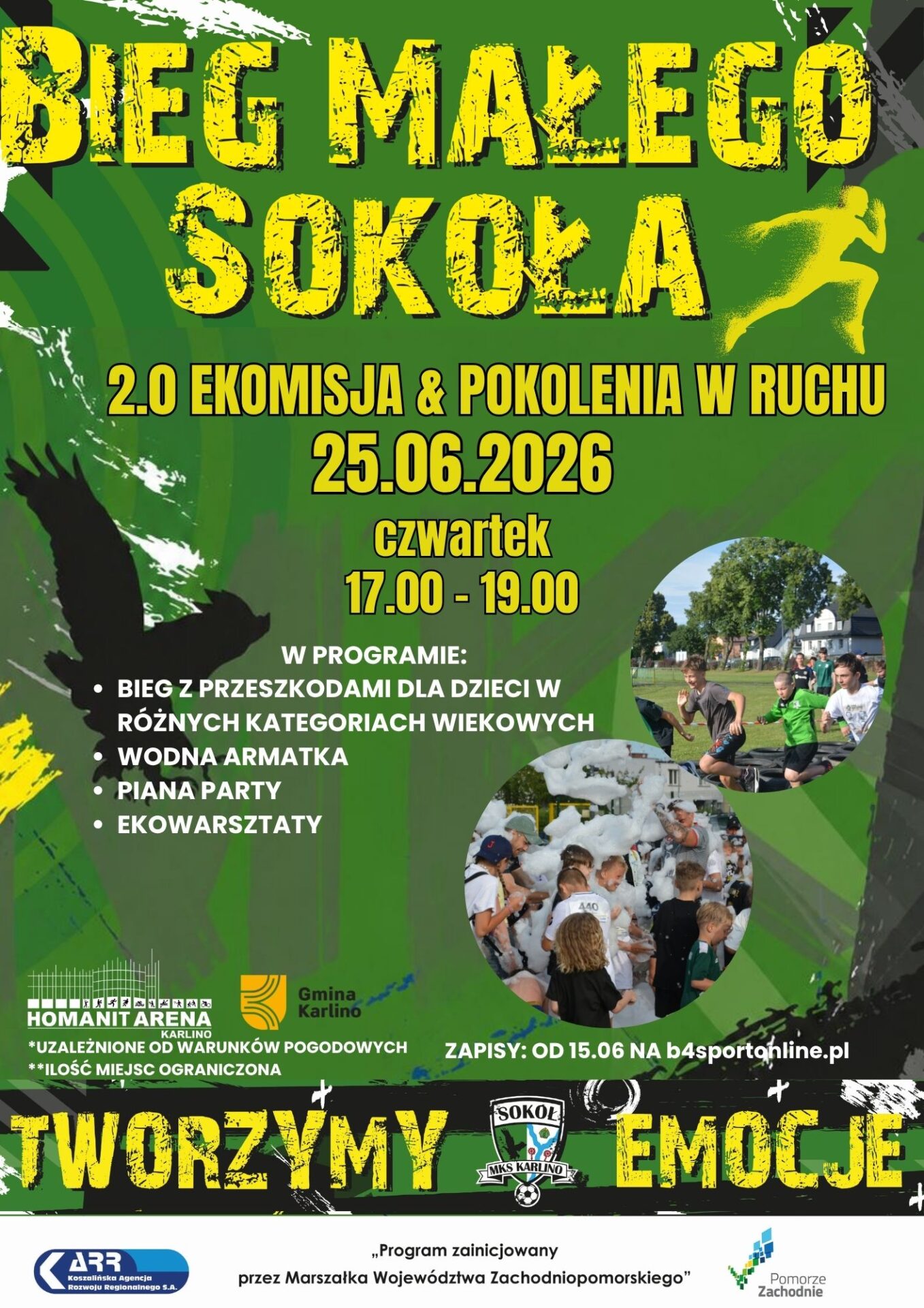 BIEG MAŁEGO SOKOŁA 2.0 EKOMISJA&POKOLENIA W RUCHU