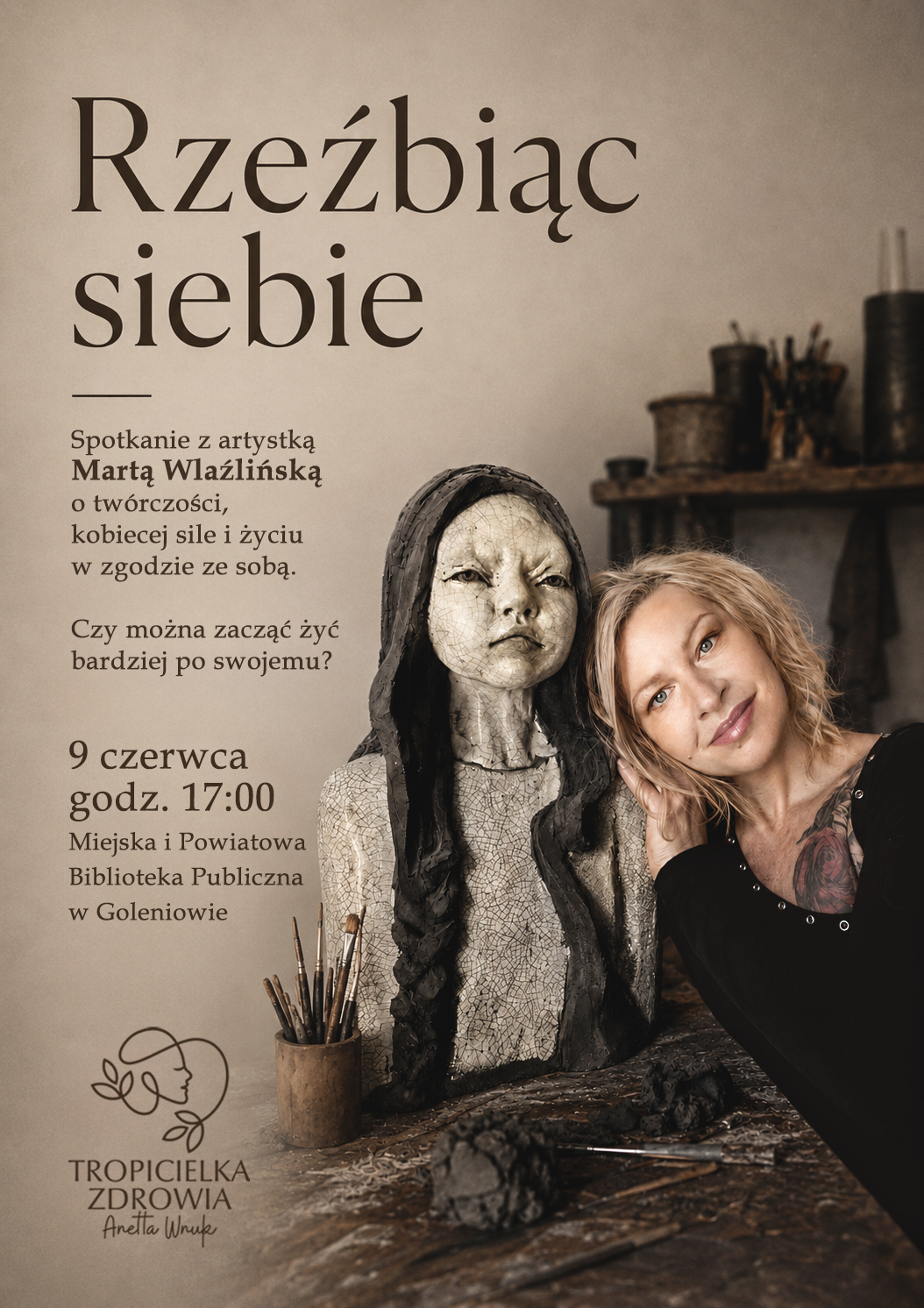 Spotkanie z Martą Wlaźlińską “Rzeźbiąc siebie”