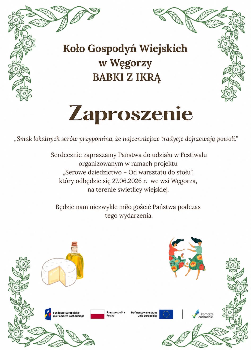 Festiwal “Serowe dziedzictwo-od warsztatu do stołu”