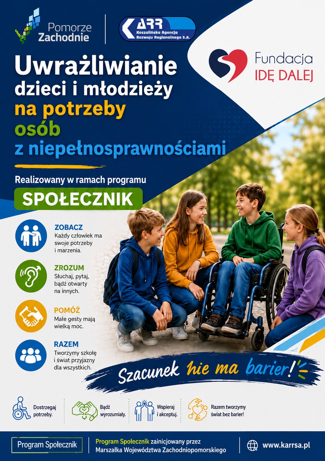 Uwrażliwianie dzieci i młodzieży na potrzeby osób z niepełnosprawnościami w SP nr 51 w Szczecinie