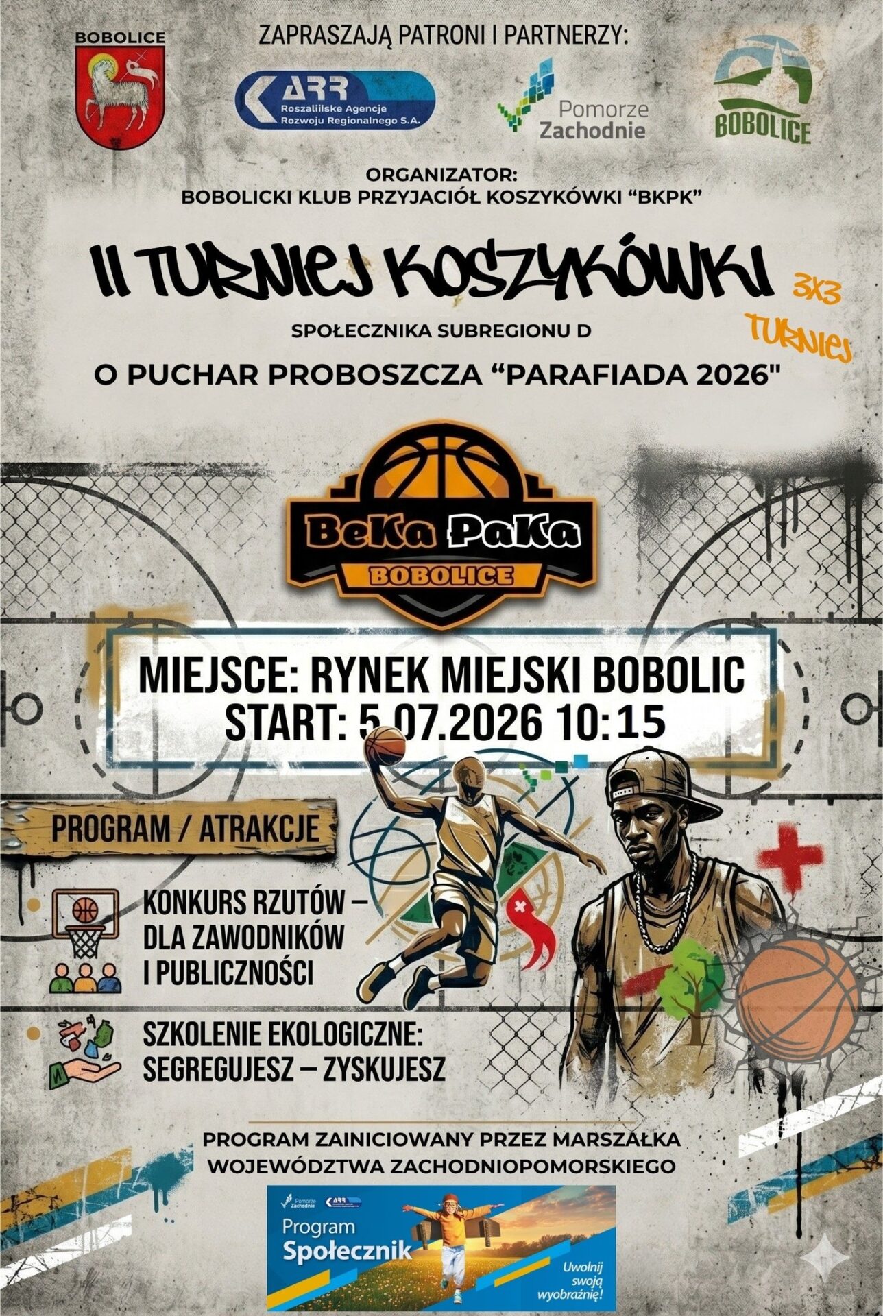 II Turniej Koszykówki Społecznika Subregionu D o Puchar Proboszcza ???? w amatorskiej koszykówce 3×3!