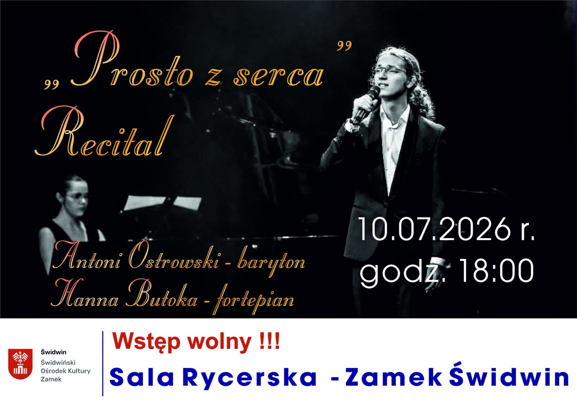 “Prosto z serca” – recital z autorskimi utworami – Antoni Ostrowiski i Hanna Butoka