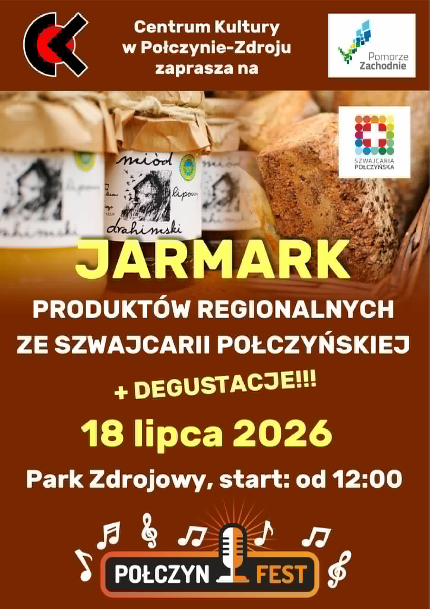 Jarmark Żywności Regionalnej Szwajcarii Połczyńskiej.