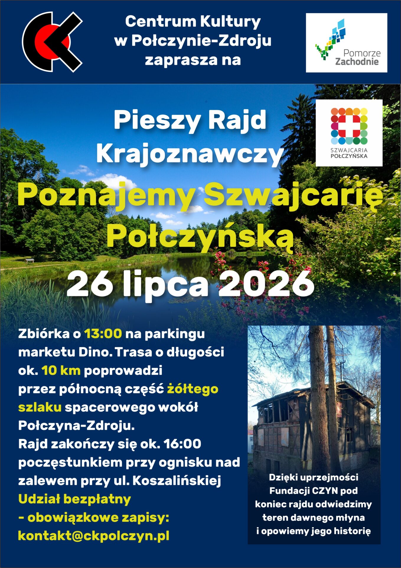 Poznajemy Szwajcarię Połczyńską – pieszy rajd krajoznawczy!