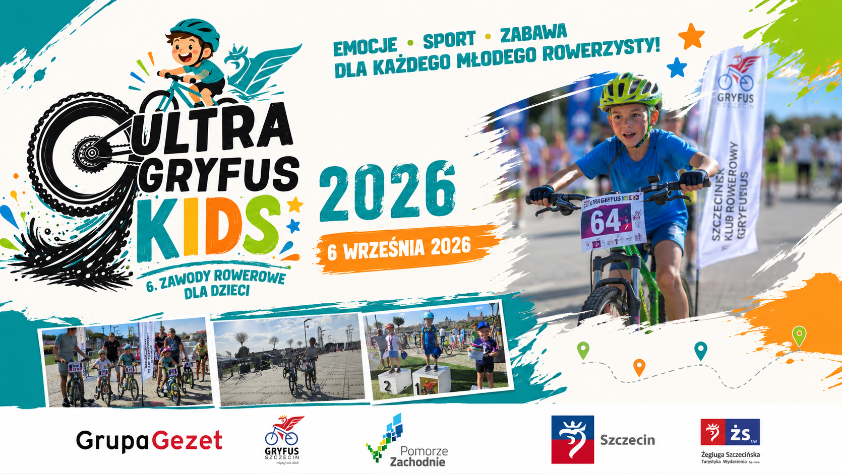 Ultra Gryfus Kids 2026 – 6. zawody rowerowe dla dzieci
