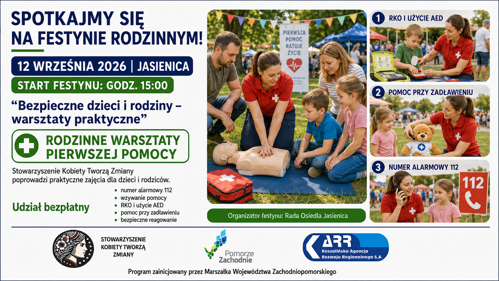 Festyn Rodzinny w Jasienicy – „Bezpieczne dzieci i rodziny – warsztaty praktyczne”