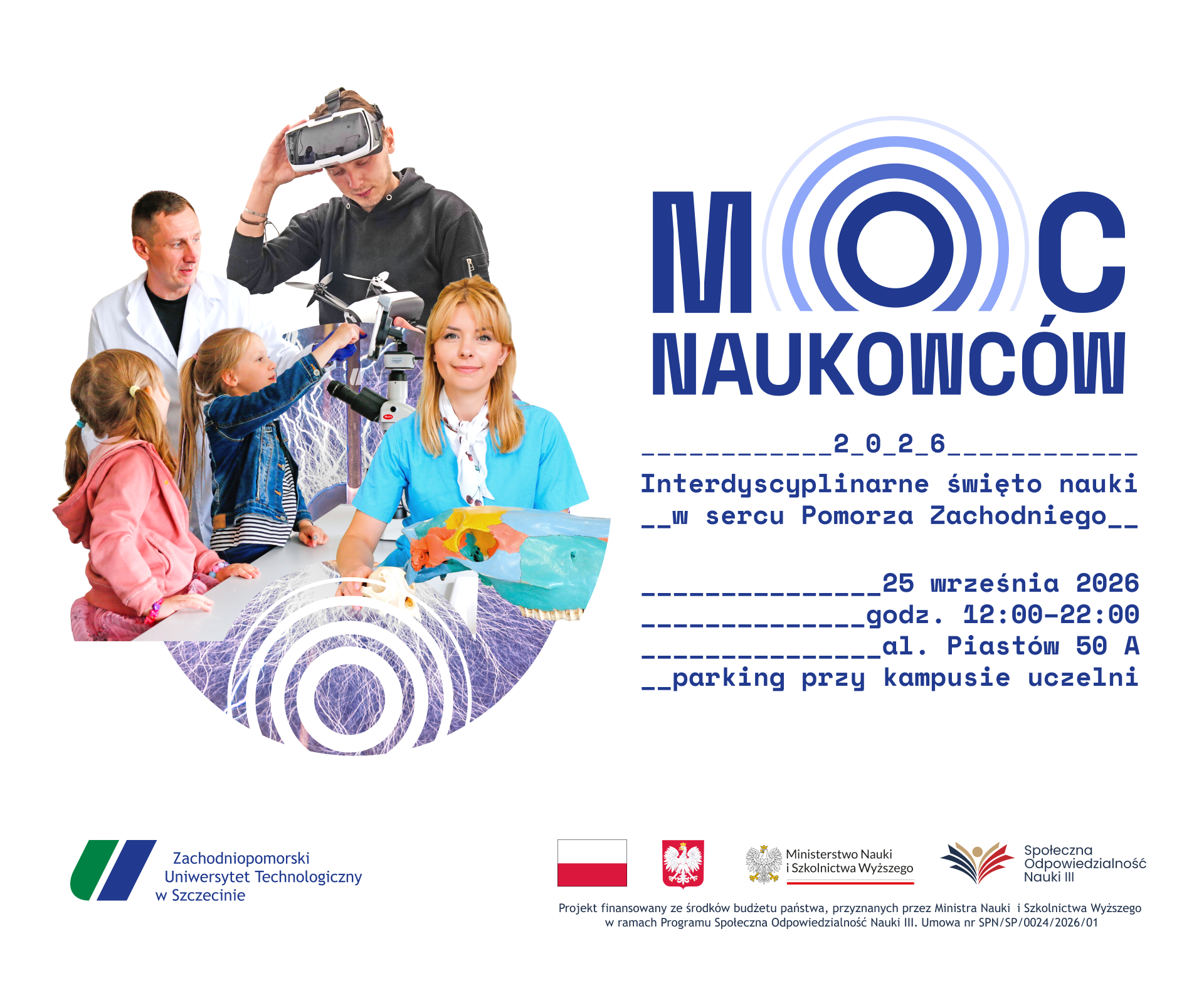 Moc naukowców 2026 – interdcyscyplinarne święto nauki w sercu Pomorza Zachodniego