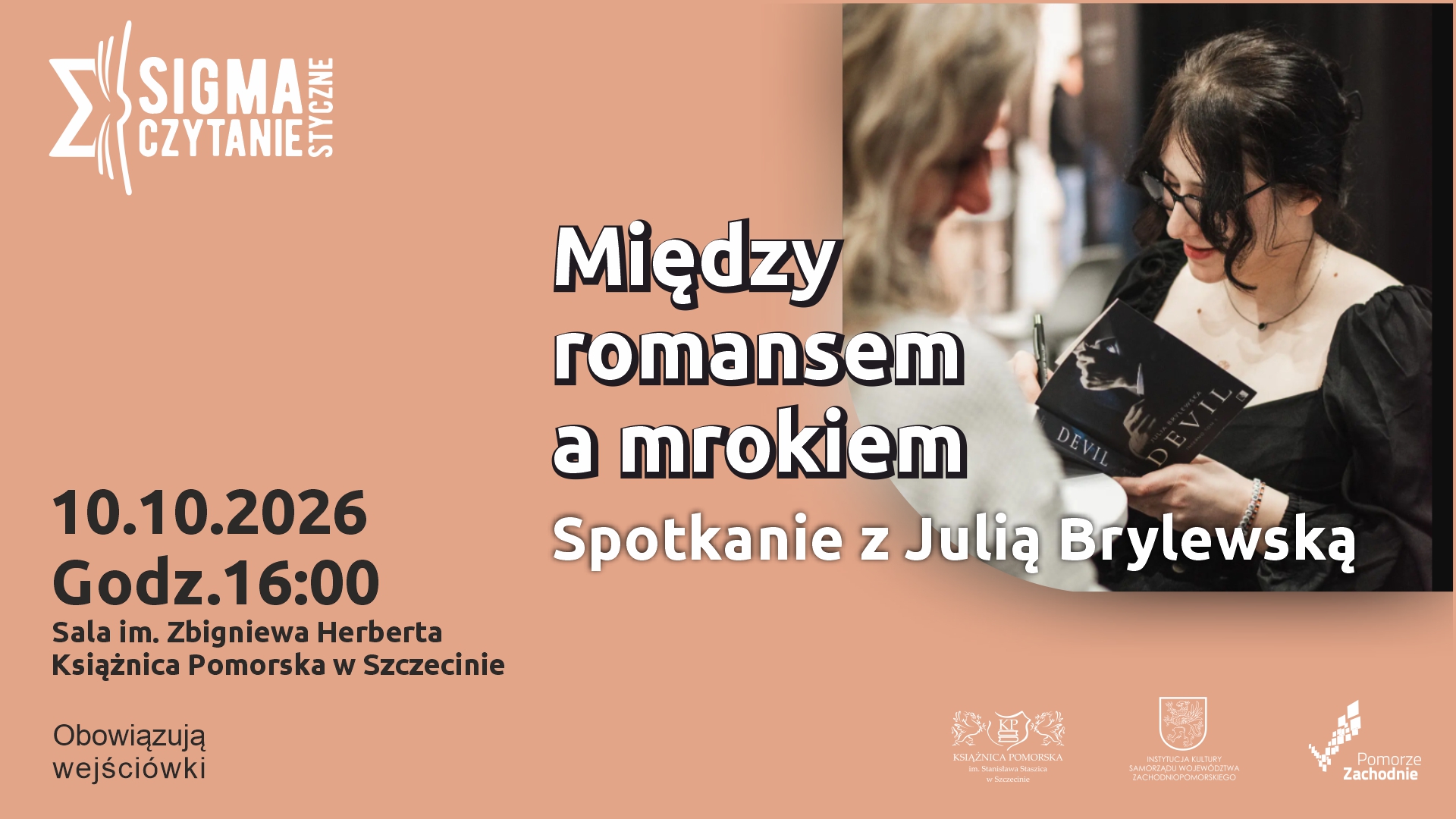Między romansem a mrokiem. Spotkanie z Julią Brylewską