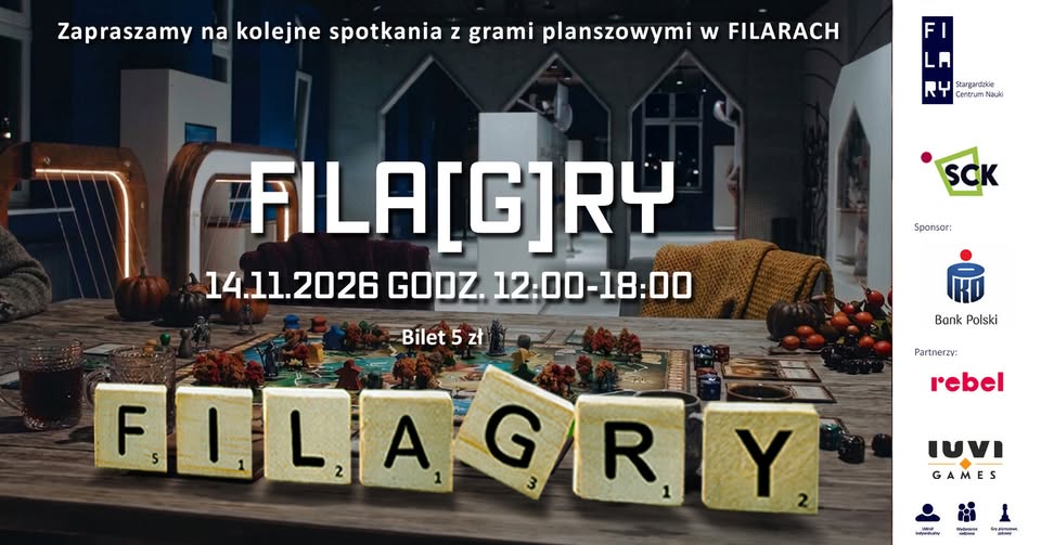 FILA[G]RY, listopadowe planszówkowanie bez prądu