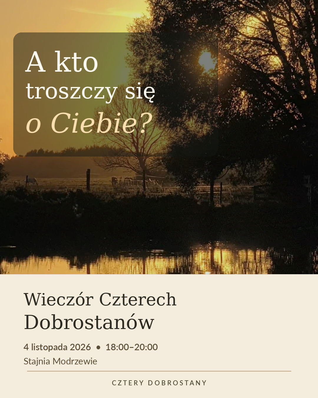 Wieczór Czterech Dobrostanów – mantry na żywo, oddech i medytacja