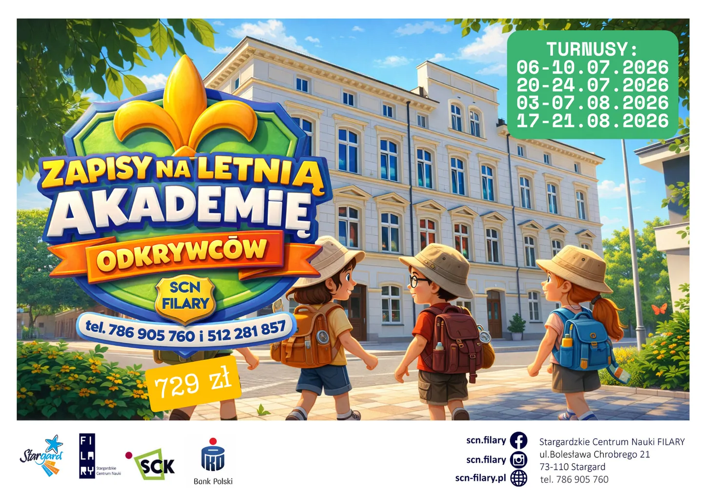 Letnia AKADEMIA ODKRYWCÓW 2026 w FILARACH - IV turnus