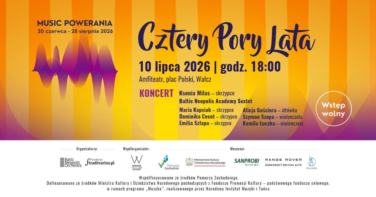 Cztery Pory Lata - koncert Ksenii Milas & Baltic Neopolis Academy Sextet