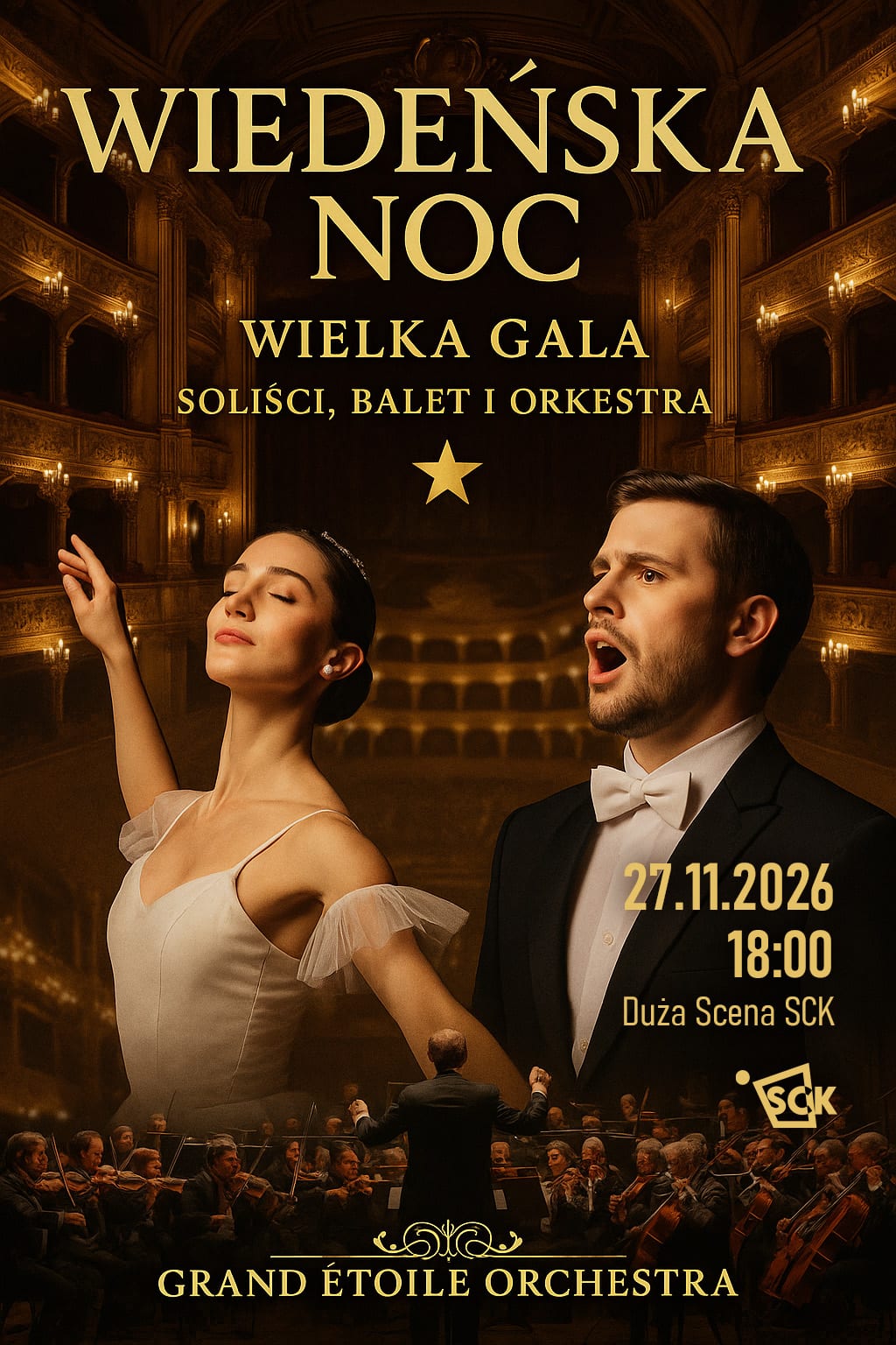 Wiedeńska Noc: Gala Noworoczna z Grand Étoile Orchestra