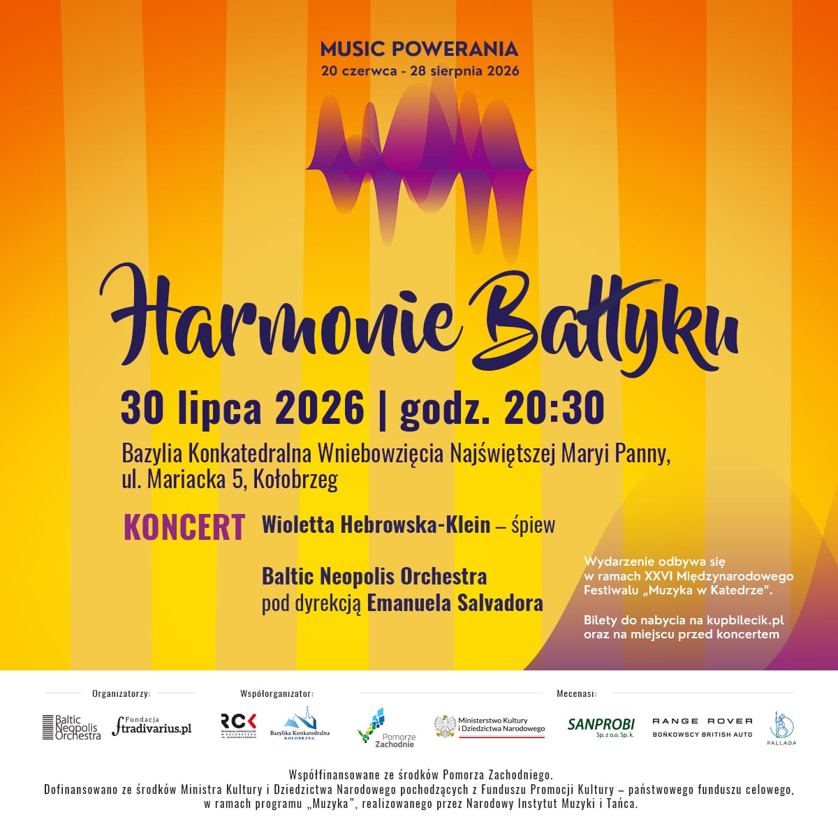 Harmonie Bałtyku - koncert Wioletty Herbowskiej-Klein & Baltic Neopolis Orchestra
