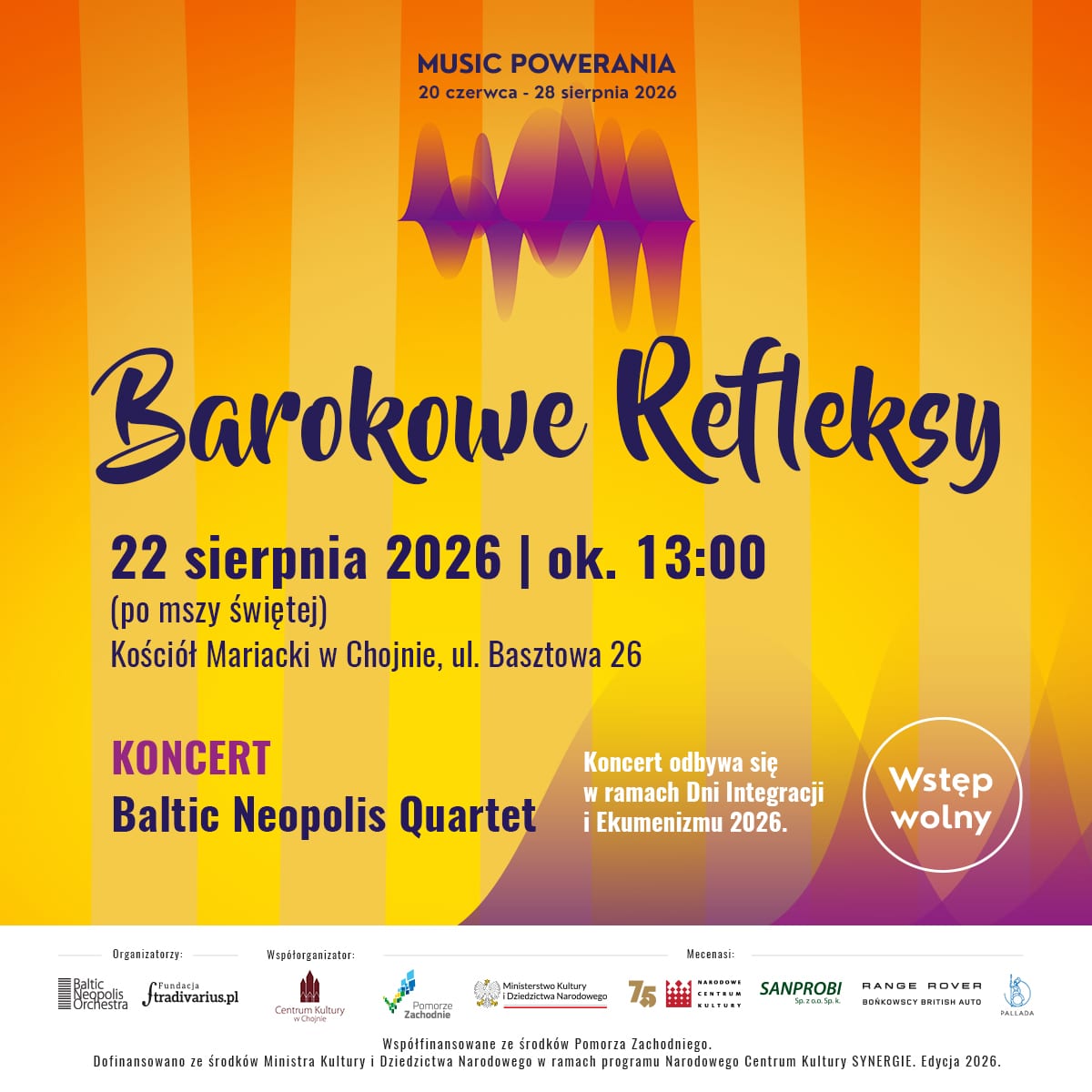 Barokowe Refleksy - koncert Baltic Neopolis Quartet