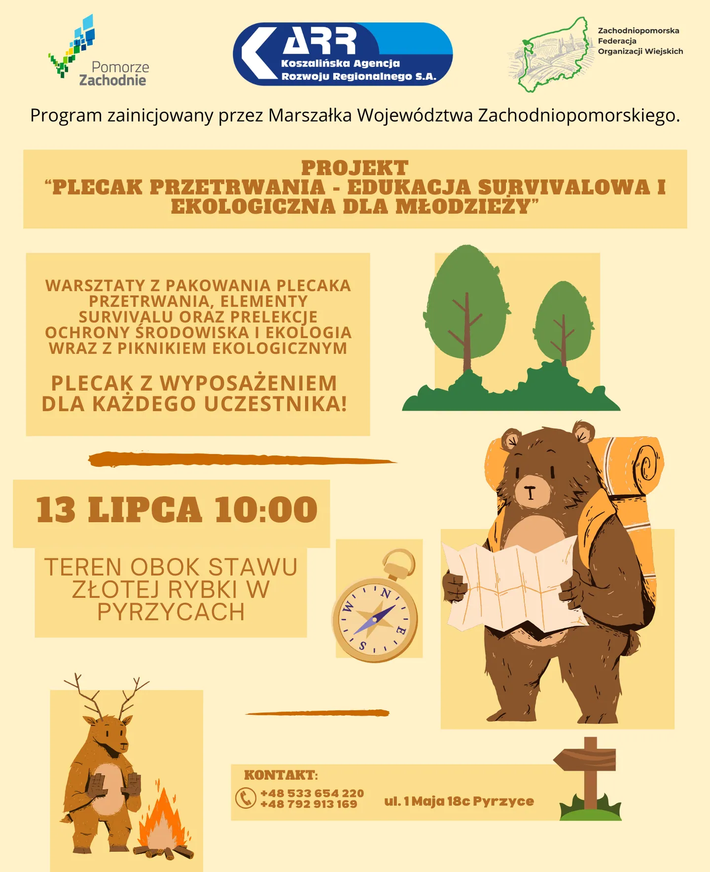 Plecak przetrwania - edukacja survivalowa i ekologiczna dla młodzieży