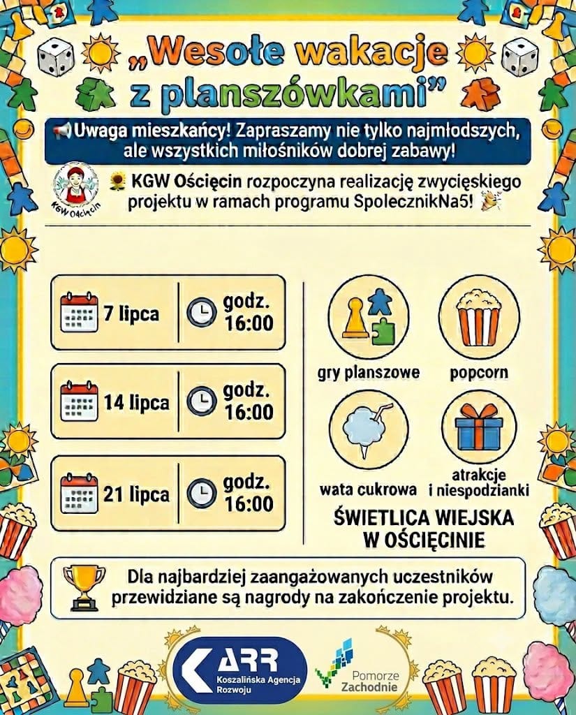 „Wesołe wakacje z planszówkami”