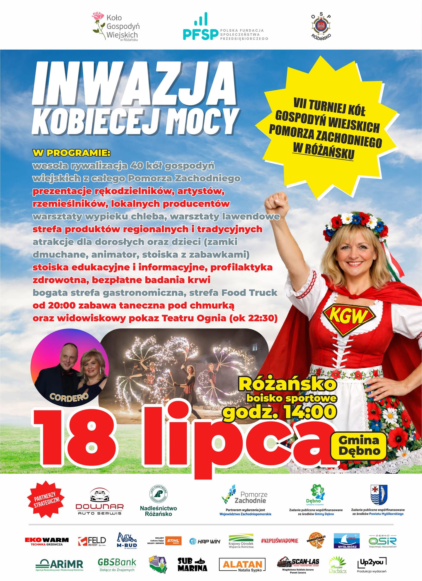 INWAZJA KOBIECEJ MOCY - VII Turniej Kół Gospodyń Wiejskich Pomorza Zachodniego w Różańsku