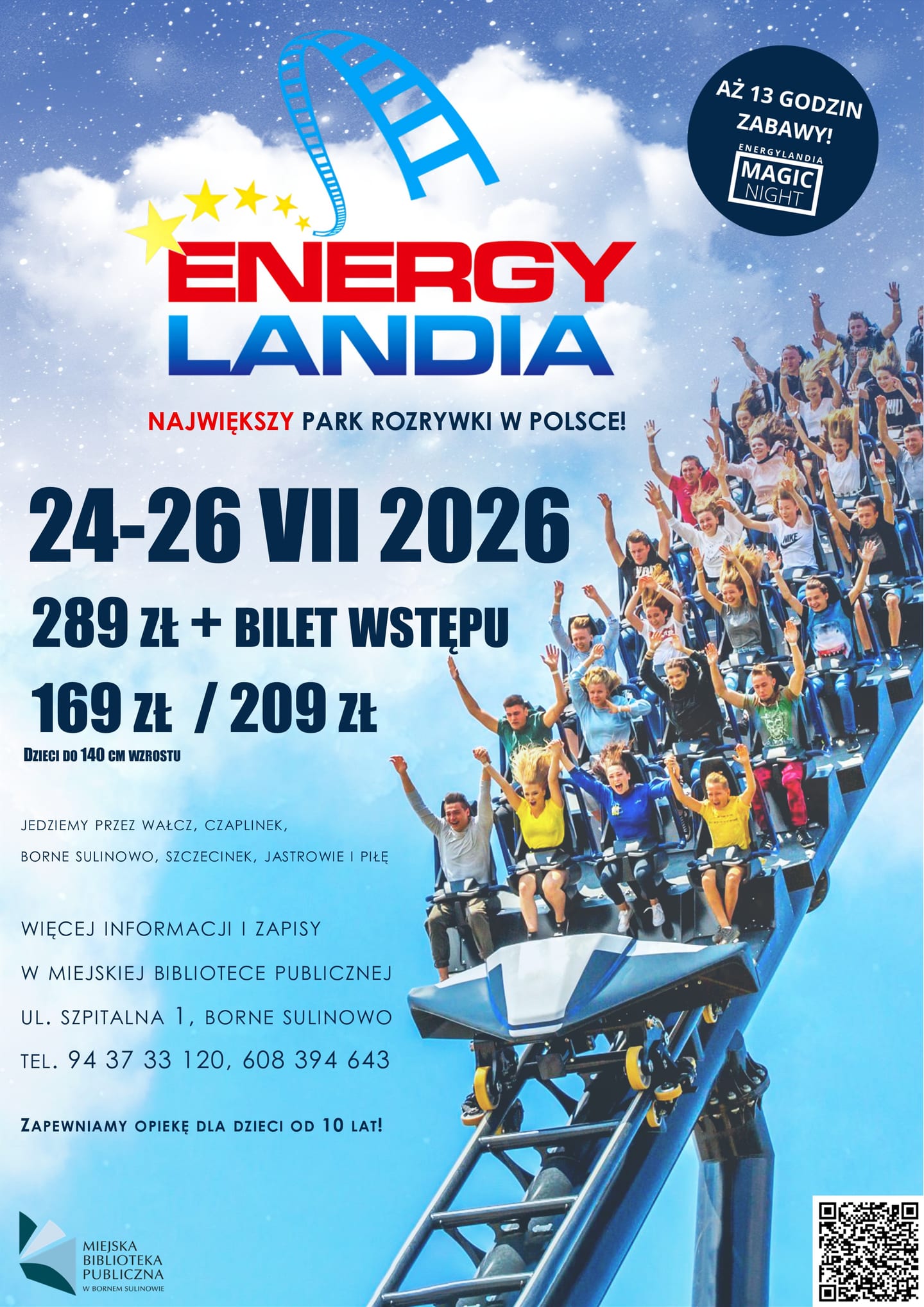 Lipcowa wycieczka do Energylandii na Magic Night