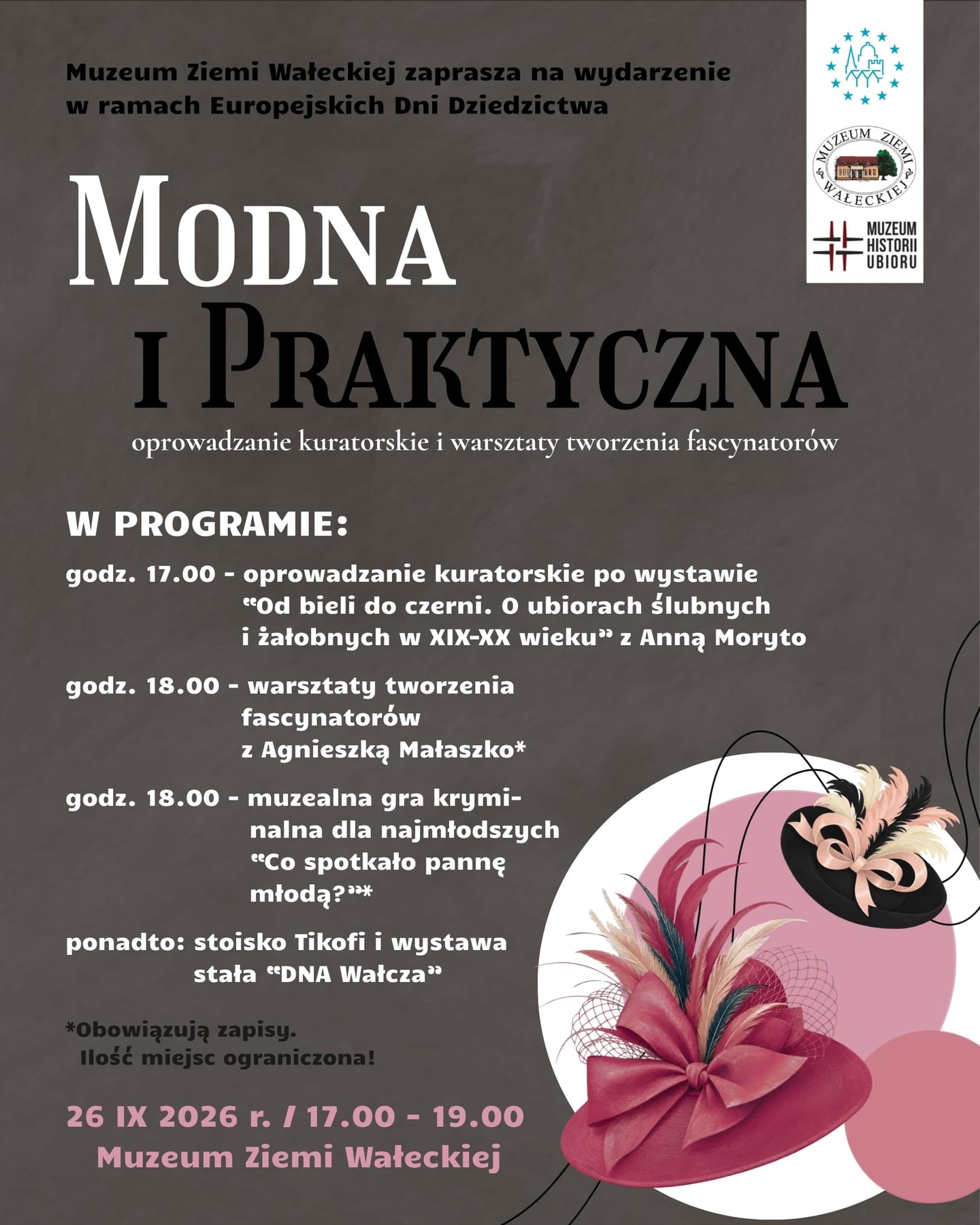 Modna i praktyczna. Oprowadzanie kuratorskie i warsztaty tworzenia fascynatorów / Europejskie Dni Dziedzictwa