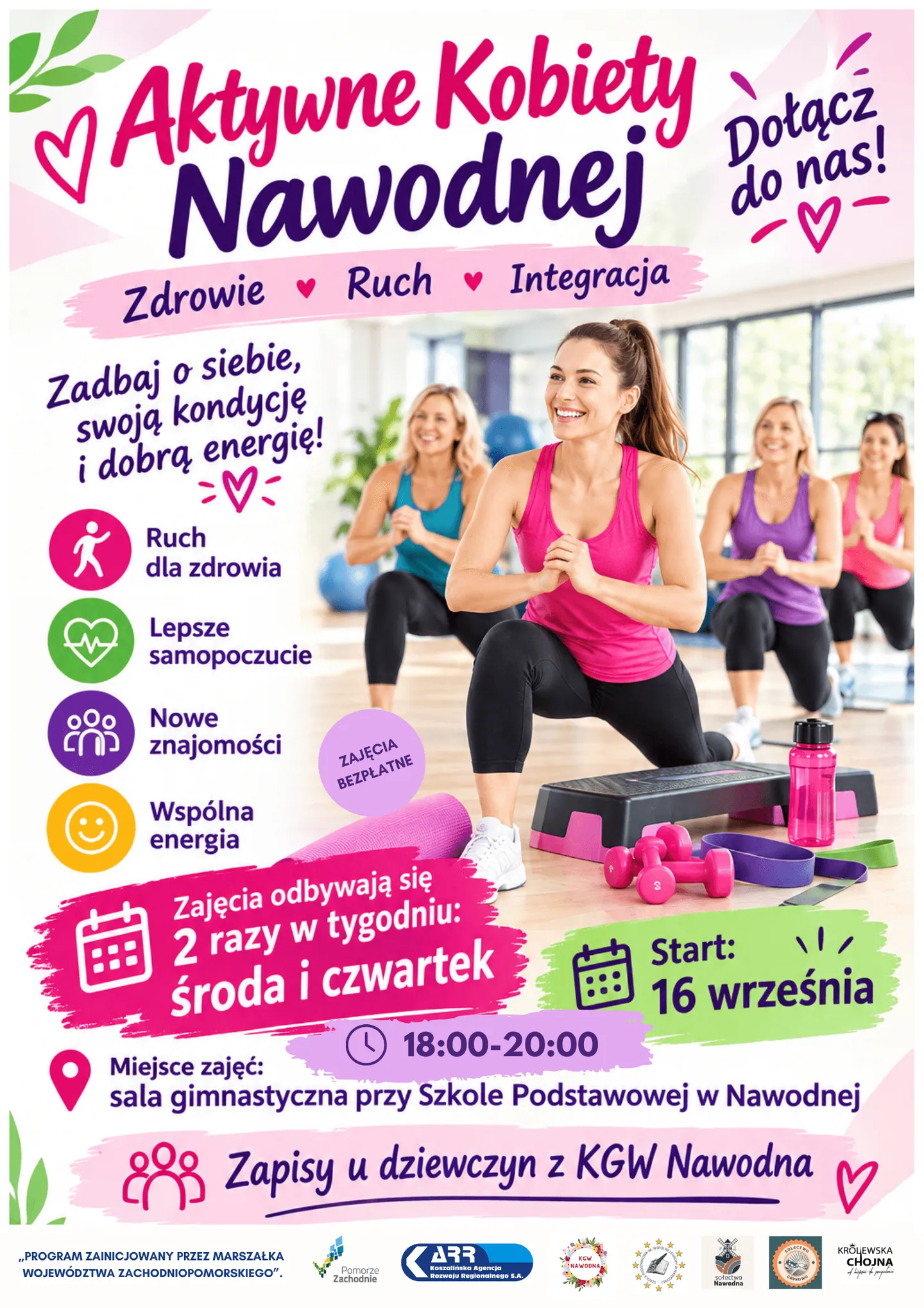 „Aktywne Kobiety Nawodnej – zdrowie, ruch i integracja”