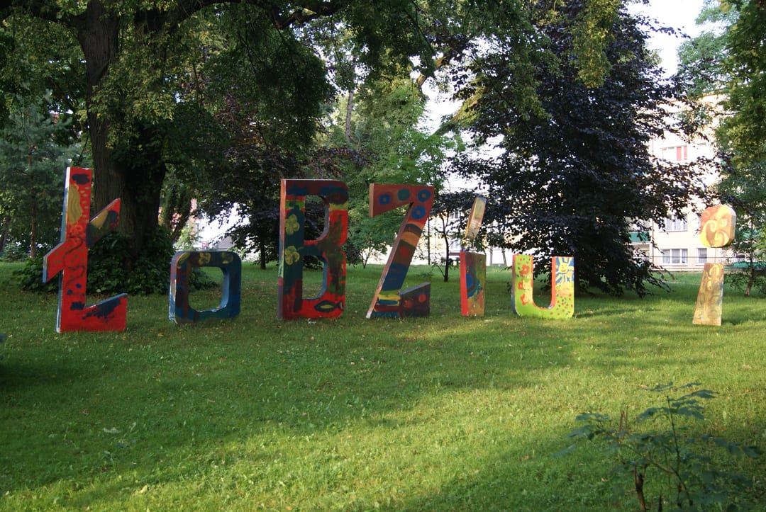 Park Miejski w centrum Łobza