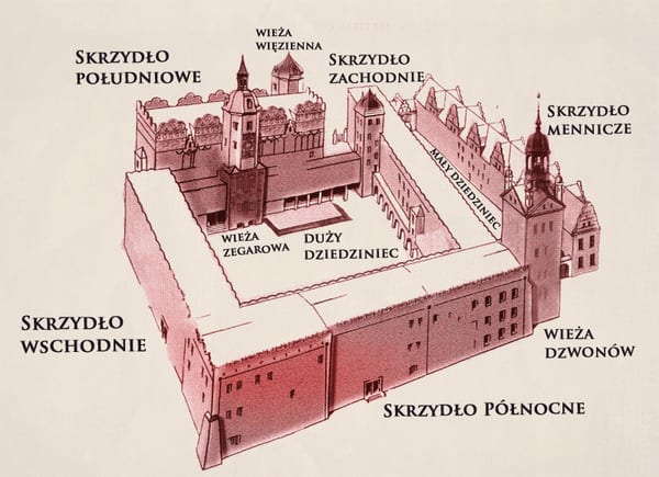 Zamek Książąt Pomorskich - Duży Dziedziniec w Szczecinie